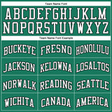 Custom Kelly Green White-Black Authentic Throwback Basketball Jersey