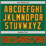 Custom Kelly Green Red-Gold Authentic Baseball Jersey