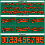 Custom Kelly Green Orange-Black Authentic Basketball Shorts