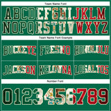 Custom Stitched Kelly Green Vintage Mexican Flag Cream-Red Football Pullover Sweatshirt Hoodie