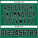 Custom Kelly Green Black-White Authentic Baseball Jersey