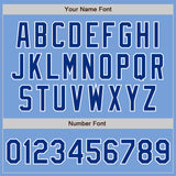 Custom Light Blue Royal-White Authentic Baseball Jersey