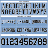 Custom Stitched Light Blue Black-White Football Pullover Sweatshirt Hoodie