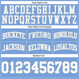 Custom Light Blue White-Gray Authentic Throwback Basketball Shorts