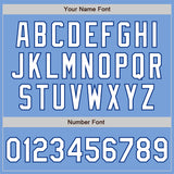 Custom Light Blue White-Royal Authentic Baseball Jersey