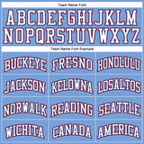Custom Light Blue Red Pinstripe White-Royal Authentic Basketball Jersey