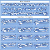 Custom Light Blue White Pinstripe Royal Authentic Baseball Jersey