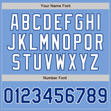 Custom Light Blue Royal-White Authentic Baseball Jersey