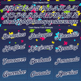 Custom Navy Navy-White Autism Awareness Puzzle Pieces 3D Pattern Long Sleeve Performance T-Shirt