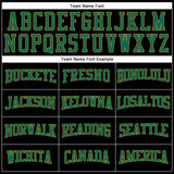 Custom Black Kelly Green-Old Gold Long Sleeve Performance T-Shirt