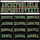 Custom Black Orange Kelly Green-White Long Sleeve Performance T-Shirt