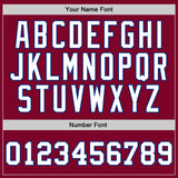 Custom Maroon White-Royal Authentic Throwback Basketball Jersey