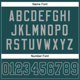 Custom Midnight Green Midnight Green-Gray Mesh Authentic Football Jersey