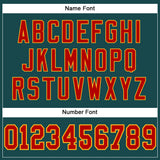 Custom Midnight Green Red-Gold Mesh Authentic Football Jersey