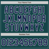 Custom Midnight Green Navy-Red Authentic Baseball Jersey