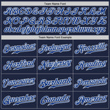 Custom Navy Gray-White Authentic Baseball Jersey