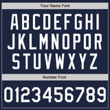 Custom Navy White Authentic Baseball Jersey