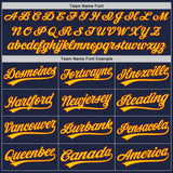 Custom Navy Crimson-Gold Authentic Baseball Jersey