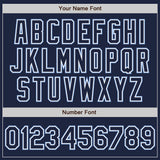 Custom Navy Navy-Light Blue Authentic Baseball Jersey