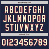 Custom Navy City Cream-Crimson Authentic Baseball Jersey
