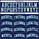 Custom Navy White-Blue Authentic Throwback Basketball Jersey
