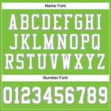 Custom Neon Green White-Gray Mesh Authentic Football Jersey