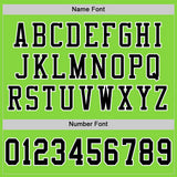 Custom Neon Green Black-White Mesh Authentic Football Jersey