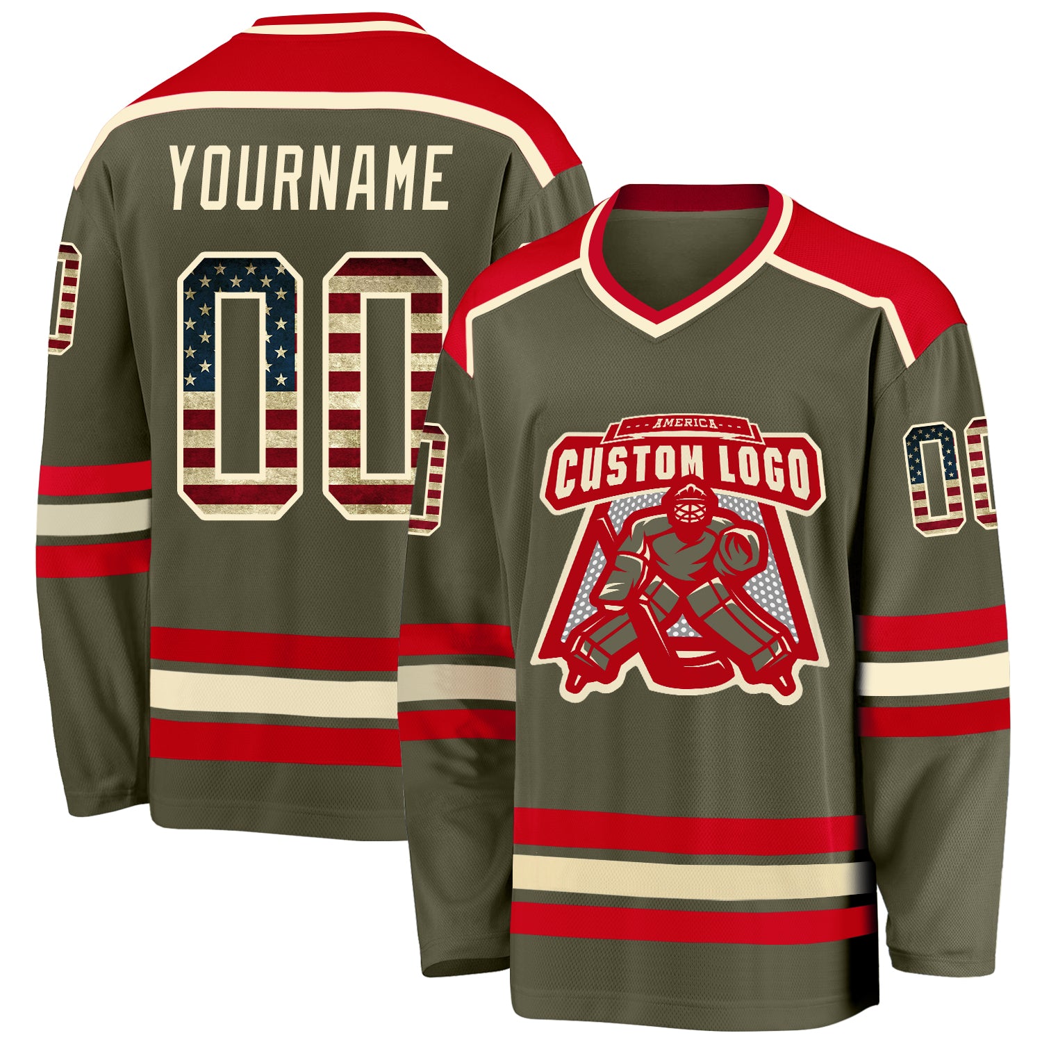 Custom Gray Brown-Gold Hockey Lace Neck Jersey Discount