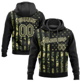 Custom Stitched Camo Olive-Cream 3D Sports Pullover Sweatshirt Salute To Service Hoodie