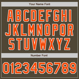 Custom Olive Orange-White Authentic Salute To Service Baseball Jersey