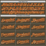 Custom Olive Camo-Orange Authentic Salute To Service Baseball Jersey