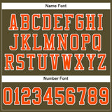 Custom Olive Orange-White Mesh Authentic Salute To Service Football Jersey