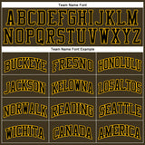Custom Olive Black-Gold Authentic Throwback Salute To Service Basketball Jersey