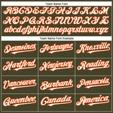 Custom Olive White-Orange Authentic Salute To Service Baseball Jersey