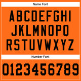 Custom Orange Black Mesh Authentic Football Jersey