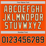 Custom Orange Black Pinstripe Black-Cream Authentic Baseball Jersey
