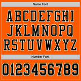 Custom Orange Black-Old Gold Mesh Authentic Throwback Football Jersey