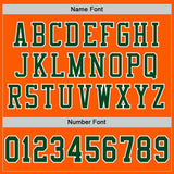 Custom Orange Green-White Mesh Authentic Football Jersey