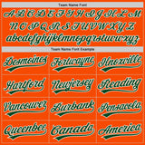 Custom Orange Green-White Authentic Baseball Jersey