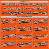 Custom Orange Brown-White Authentic Baseball Jersey