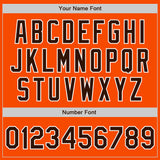 Custom Orange Brown-White Authentic Baseball Jersey