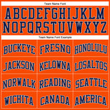 Custom Orange Navy-Gray Authentic Throwback Basketball Jersey