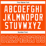 Custom Orange Orange-White Authentic Throwback Basketball Jersey