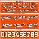 Custom Orange White-Black Authentic Basketball Shorts
