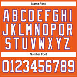 Custom Orange White-Purple Hockey Lace Neck Jersey