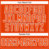 Custom Orange White-Gray Authentic Baseball Jersey
