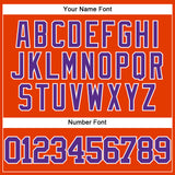 Custom Orange Purple-White Authentic Baseball Jersey