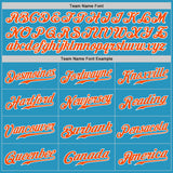 Custom Panther Blue Orange-White Authentic Baseball Jersey