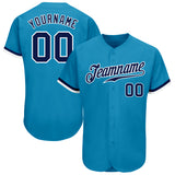 Custom Panther Blue Navy-White Authentic Baseball Jersey