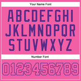 Custom Pink Pink-Purple Authentic Baseball Jersey